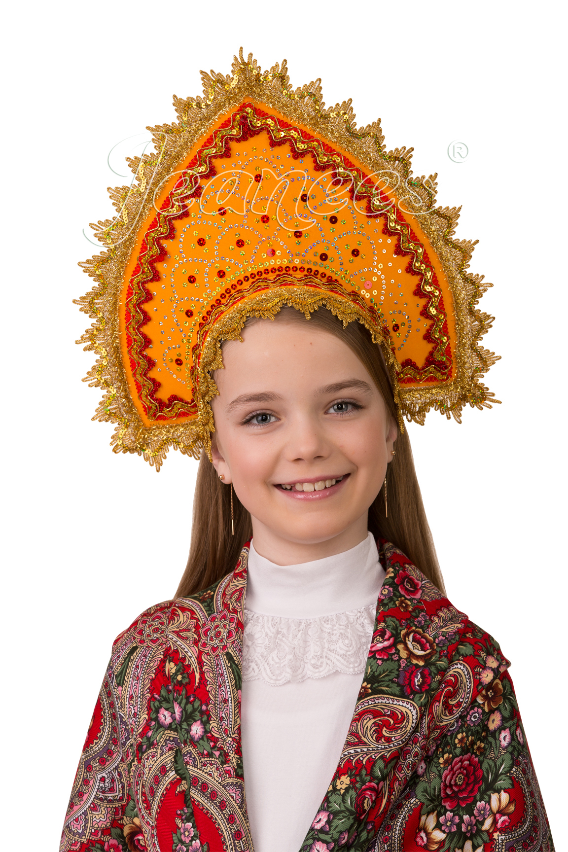 Кокошник Янтарный, детский